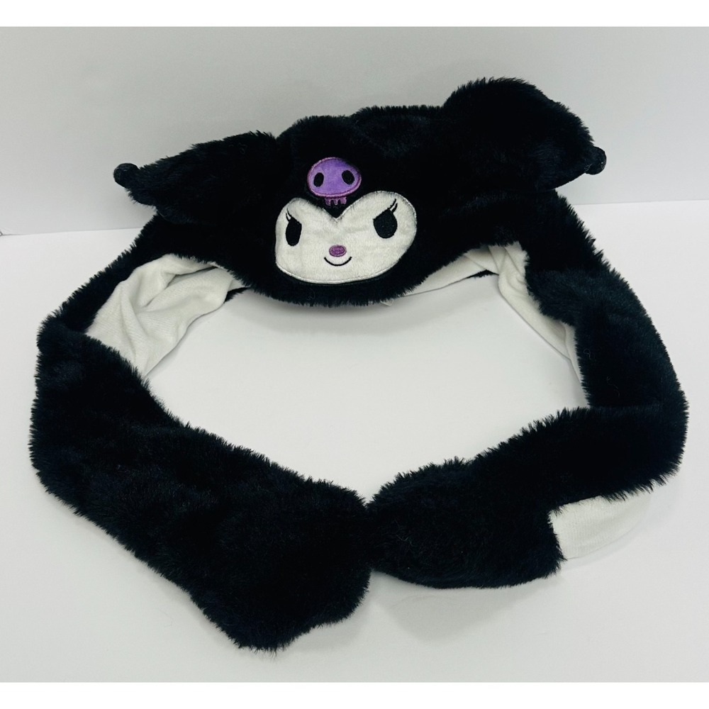 Sanrio Hello Kitty & Friends Black Kuromi Plush Flapping Movable Ear Cosplay Hat